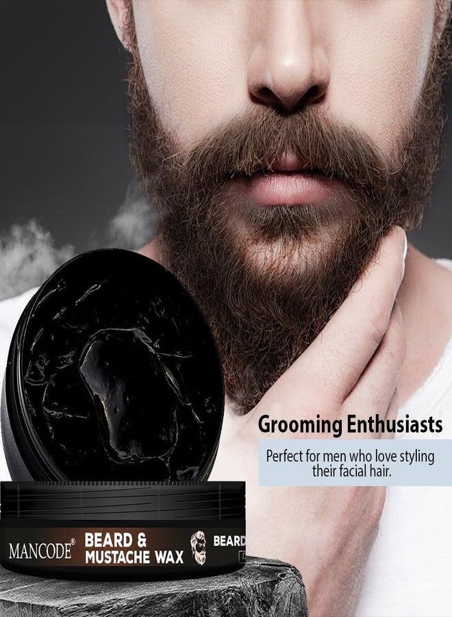 MAN CODE Mancode Beard & Mustache Wax for Men - Strong Hold & Long Lasting Styling | Enriched with Natural Ingredients | Tames Frizz, Adds Shine & Shapes Beard | Non-Sticky Grooming Wax - 50ml - Image 3